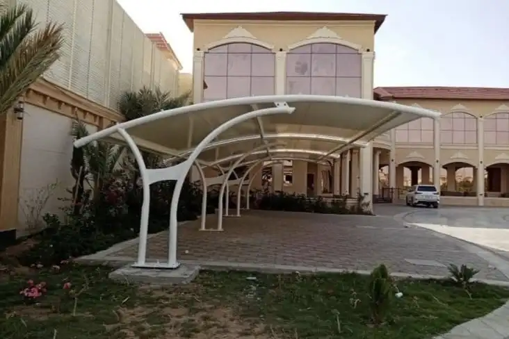 Kanopi Membrane di Halaman Masjid