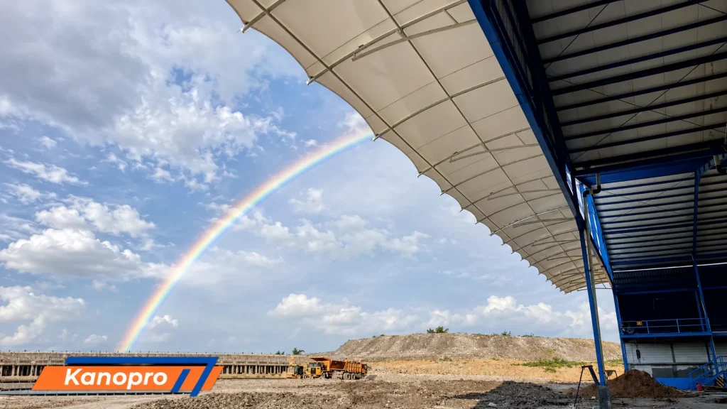Proyek Kanopi Membran PT. Jhonlin Baratama, Kalimantan Tengah.