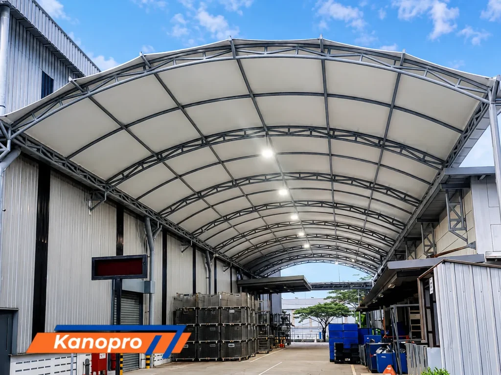 Proyek Kanopi Membran Gudang PT. Mahle, Pasiranji, Cikarang.
