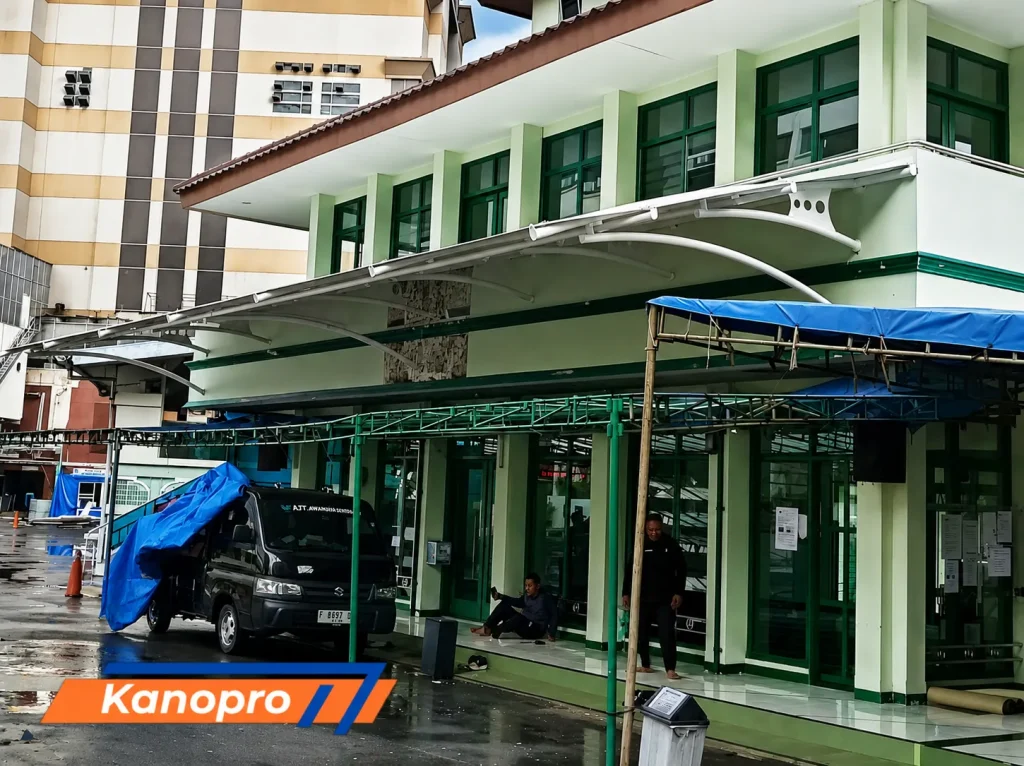 Proyek Kanopi Membran Masjid Komp. Bank Panin, Jakarta.