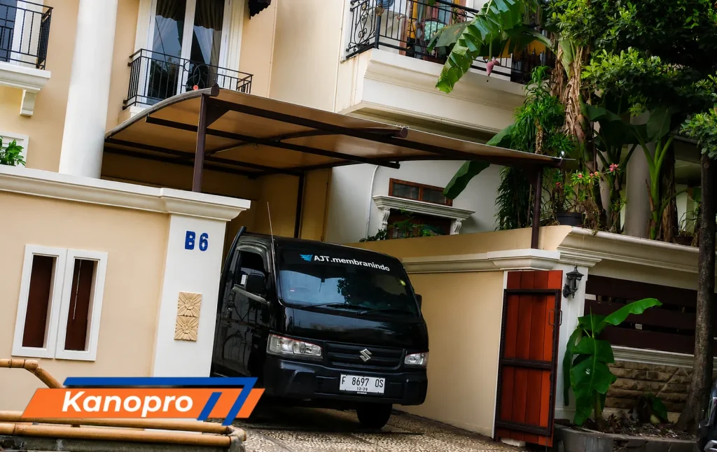 Proyek Kanopi Membran Komplek Villa Kebagusan III, Jakarta Selatan.