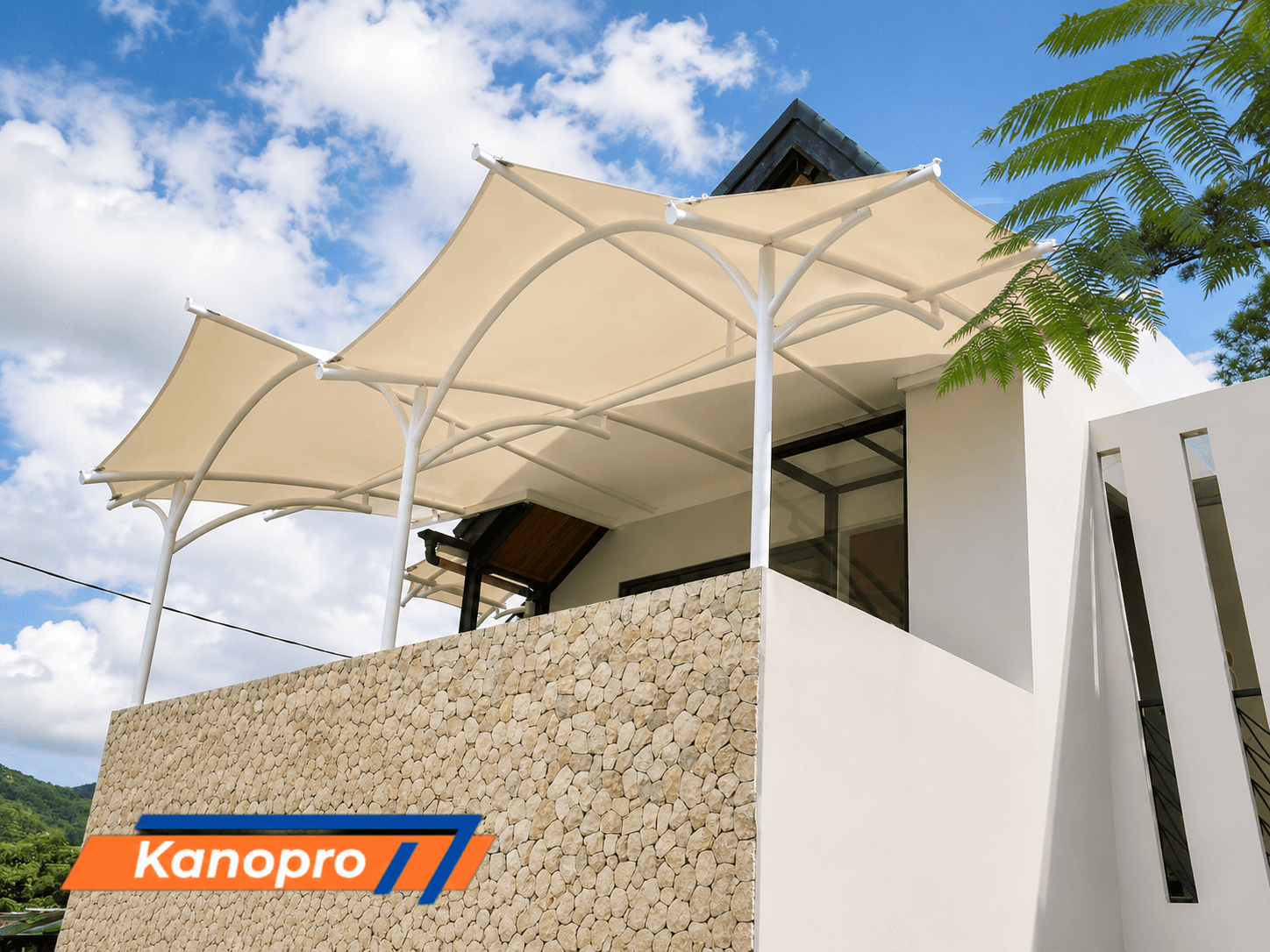 Portfolio kanopi membran cafe outdoor dining