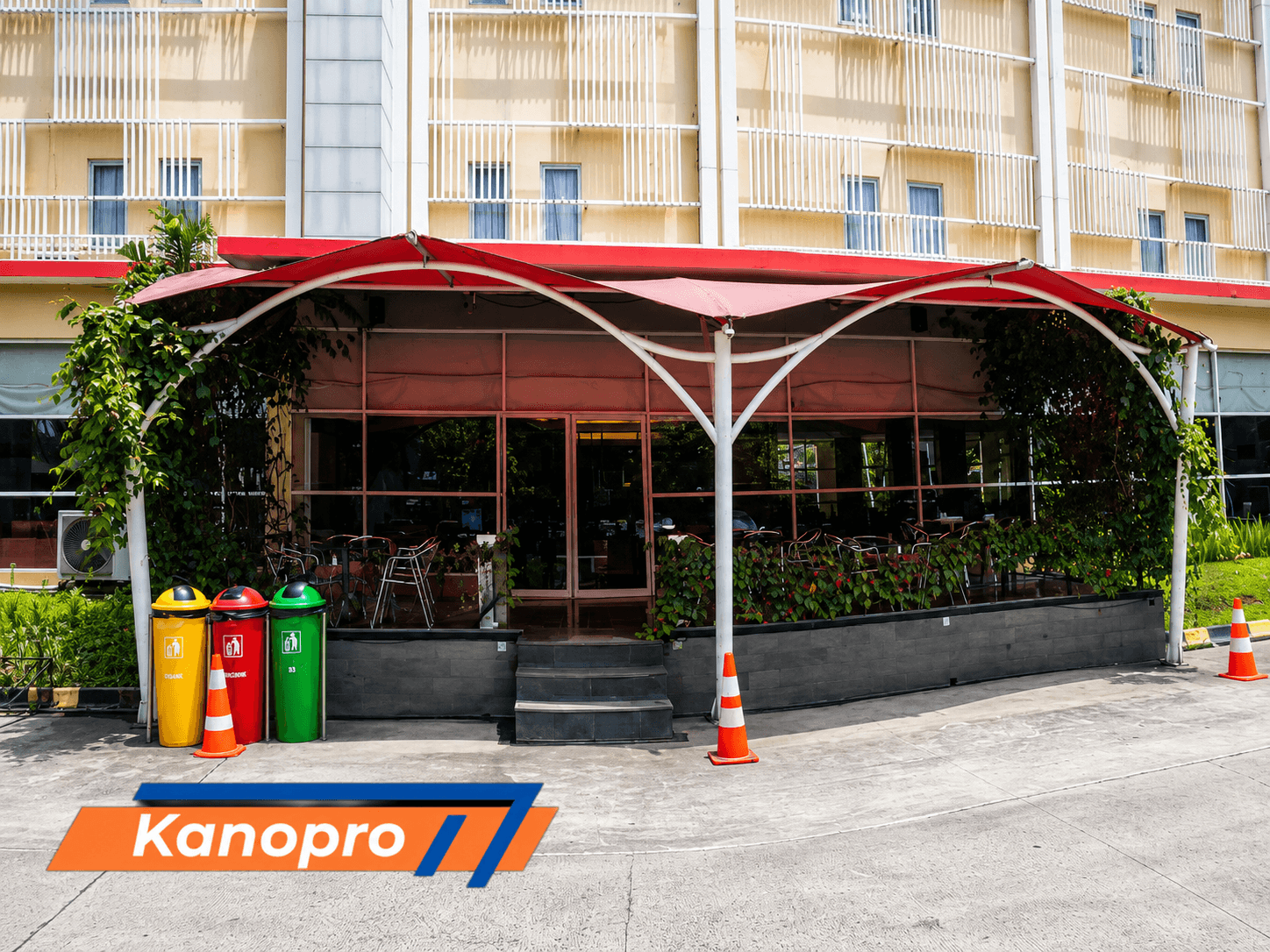 jasa kanopi membran desain modern | Kanopro