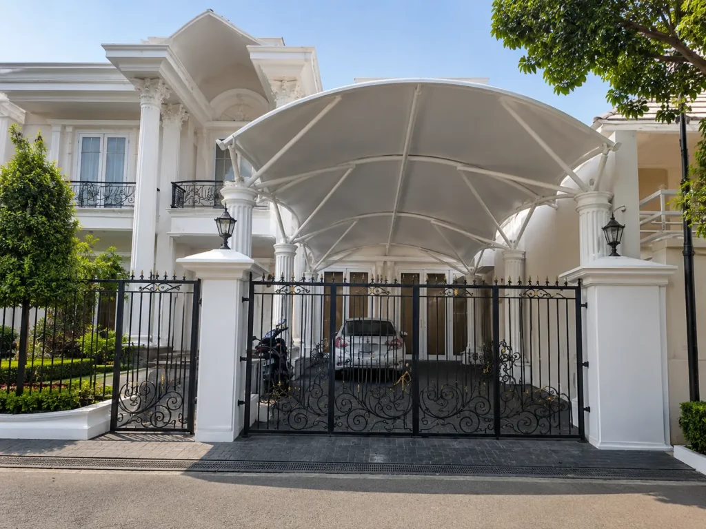 Kanopi membran rumah